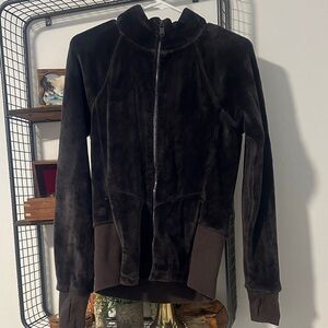 Athleta Chocolate Teddy Jacket